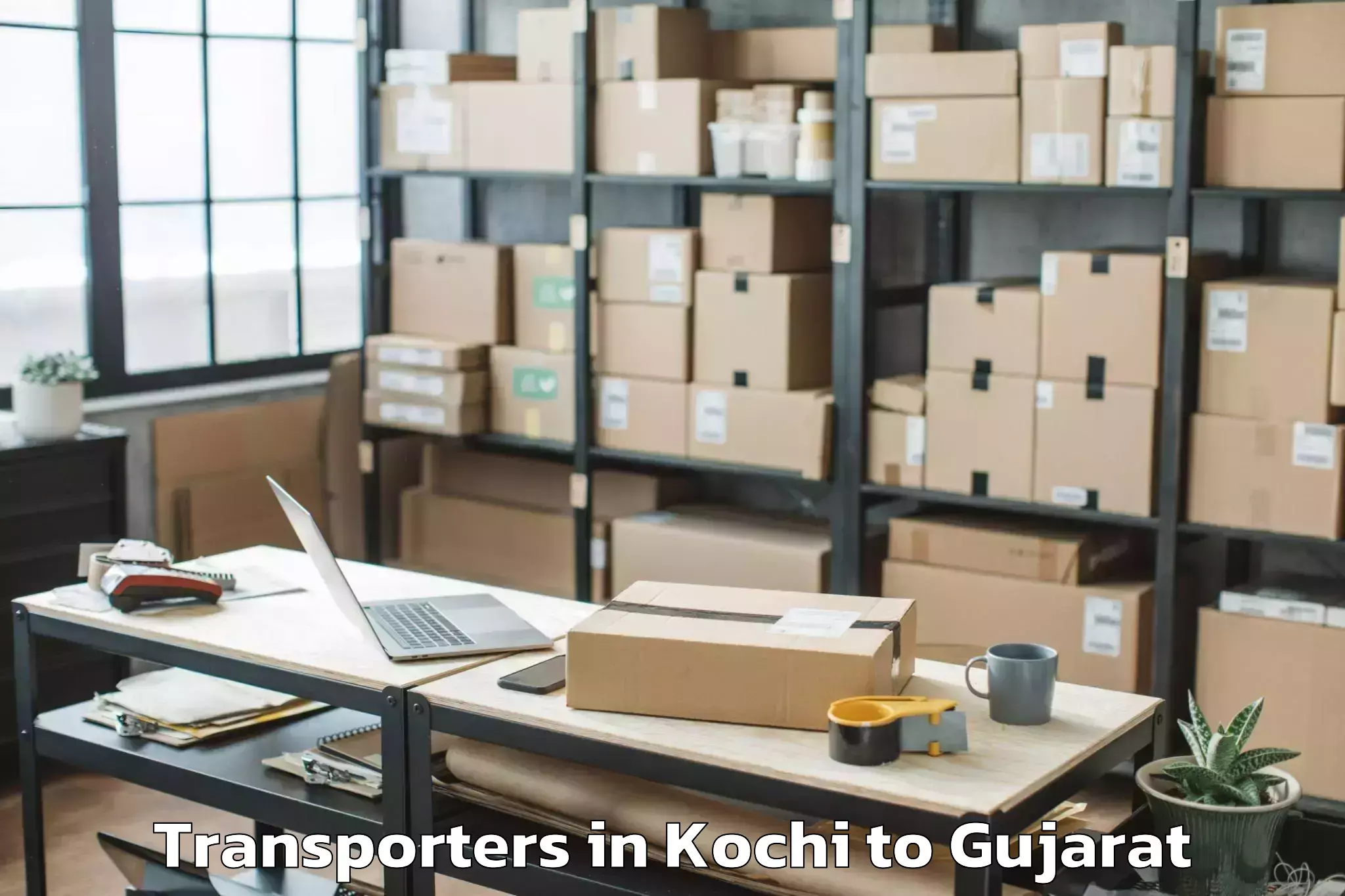 Book Your Kochi to Halvad Transporters Today